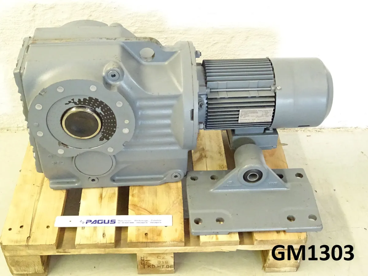 Getriebemotor, mit Bremse 1,5 kW, 5,2 U/min