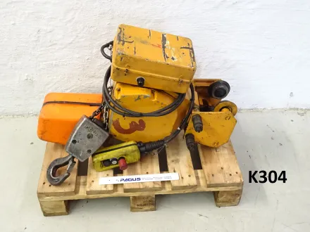 Balkancar Kettenzug 1000 kg, B063M, mit Rollfahrwerk – RESALE