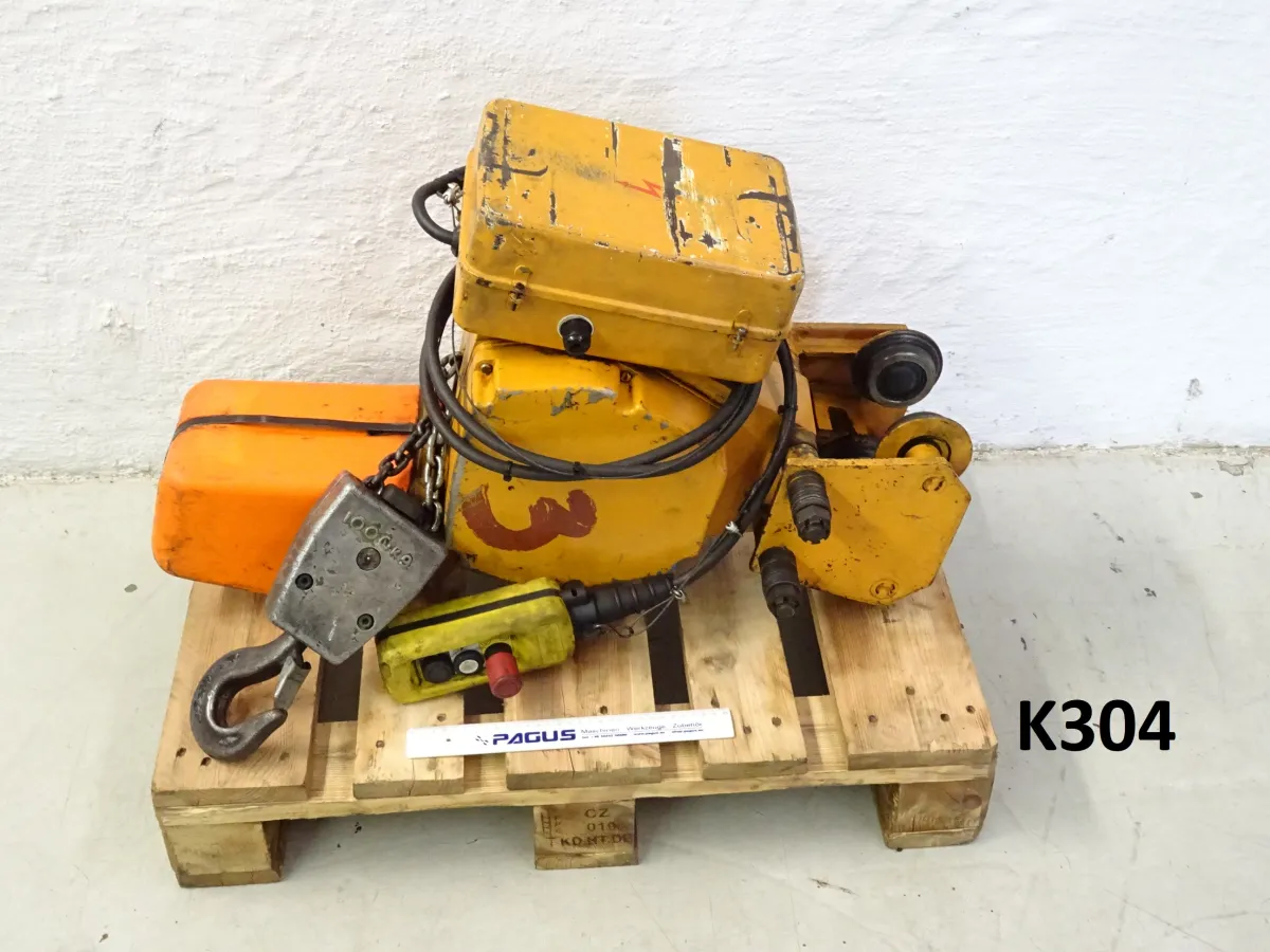 Balkancar Kettenzug 1000 kg, B063M, mit Rollfahrwerk