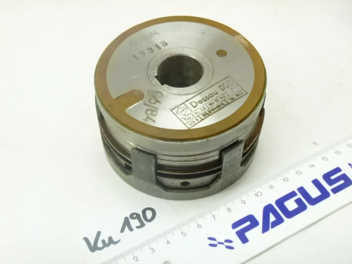 Magnetkupplung 3 KL 2,5 Ø 25 mm 1 Nut