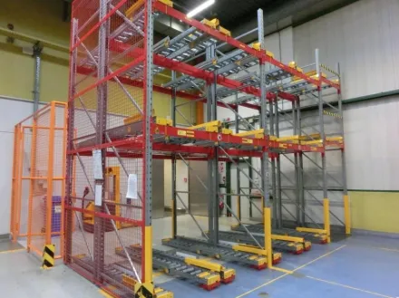 Paletten-Durchlaufregal BITO – RESALE