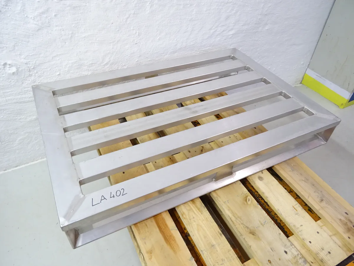 Aluminiumpalette 1200 x 800 mm mit zwei Kufen
