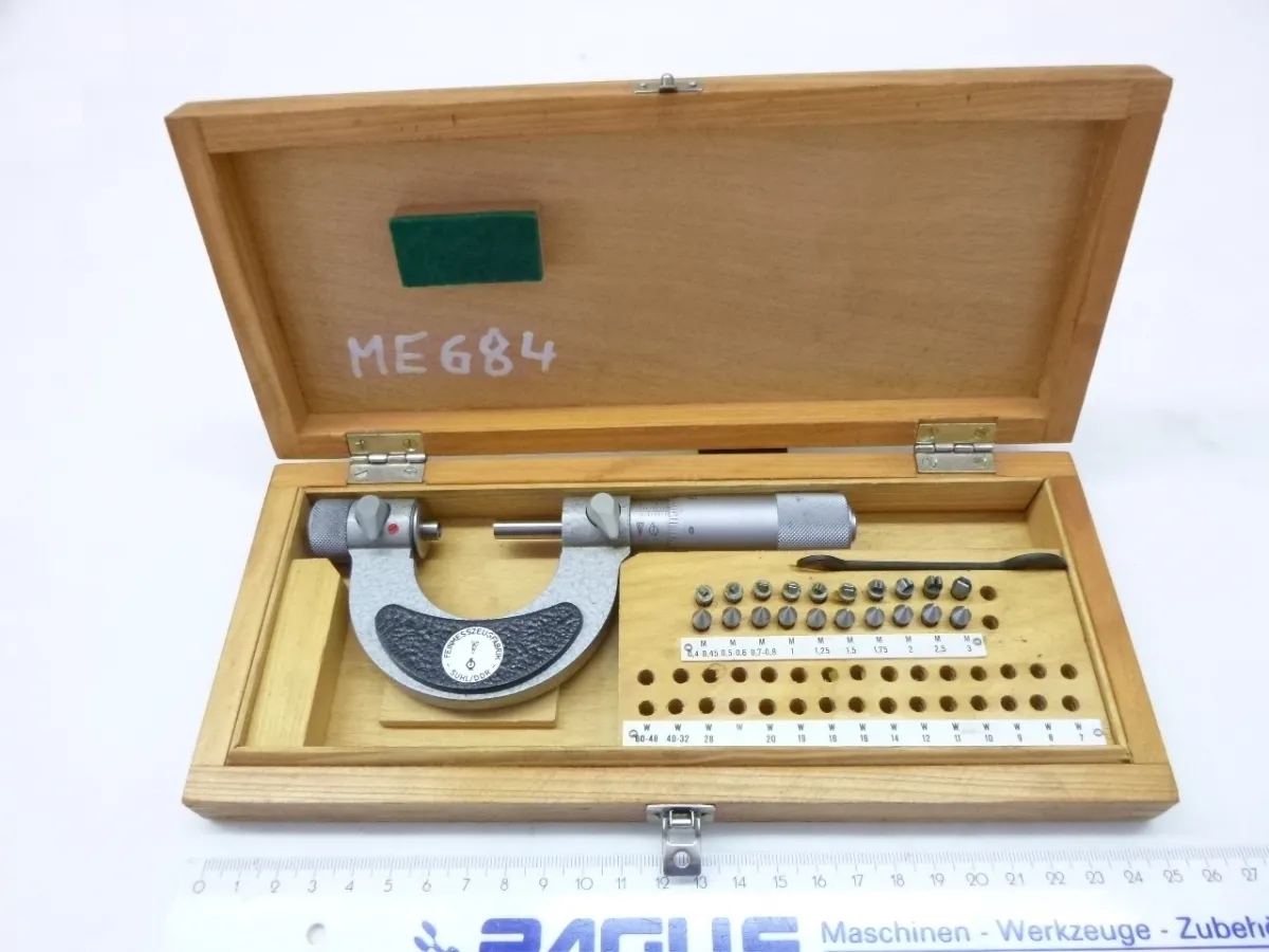 Gewindemessschraube mit Einsätze 0 - 25 mm