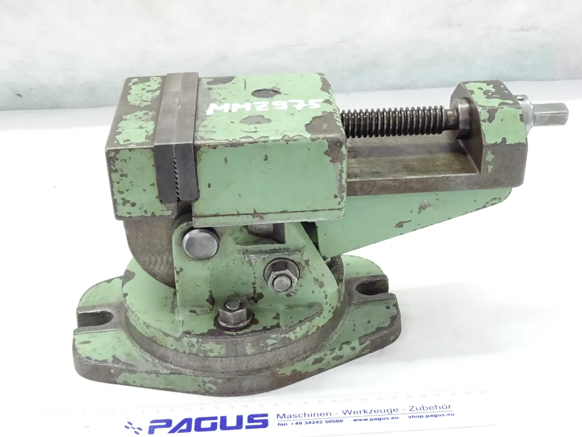 Maschinenschraubstock mit Tisch 125 mm, 80 mm, dre