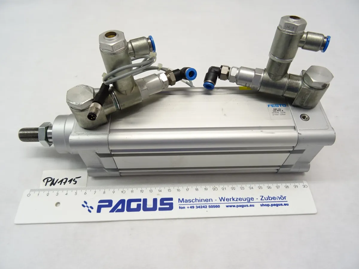 Festo Pneumatikzylinder Hub 125 mm DNC-63-125-PPV-A