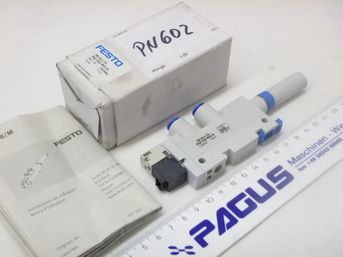 Festo Vakuumsaugdüse VN-10-L-T3-PQ2-VQ2-RO1-B