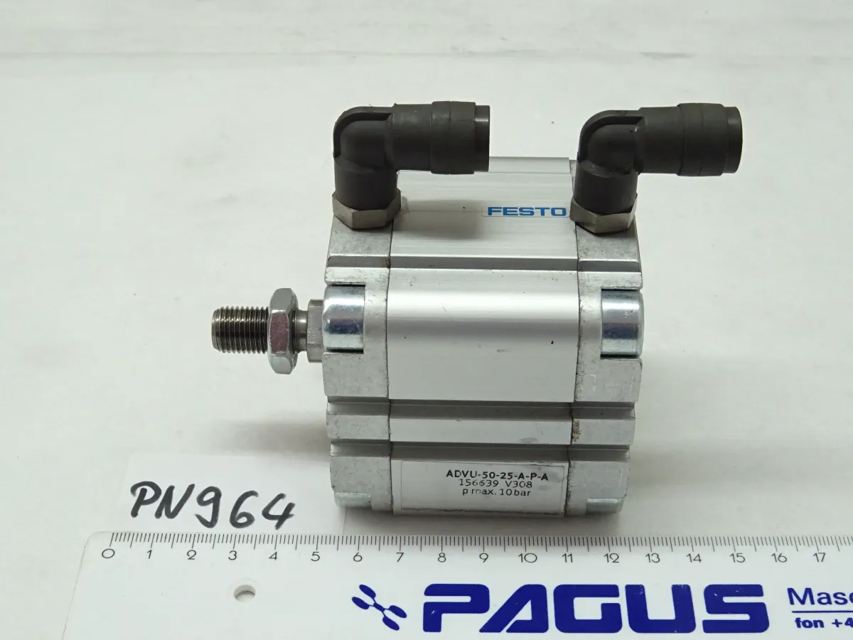 Festo Pneumatikzylinder Hub 25 mm ADVU-50-25-A-P-A