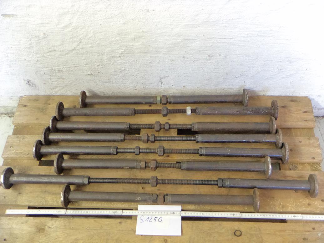 Schraubstützen, 8 Stück, 650 - 1050 mm