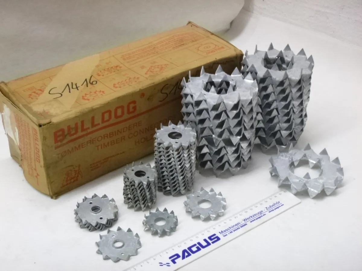 Holzverbinderset Ø 48, 62, 117 mm, 50 Stück