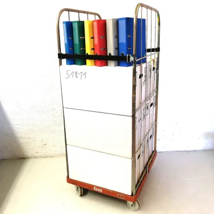 Bundesordner / Büroordner mit Rollbehälter, 110 St – RESALE