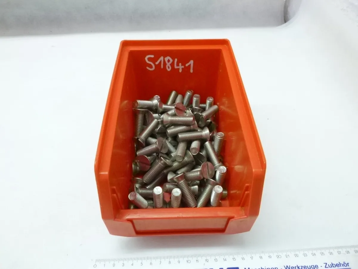 Edelstahl- Senkkopfschrauben mit Schlitz M12 x 40