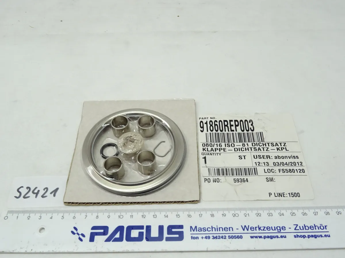 Dichtsatz Klappe / KPL 080/16 ISO - 81