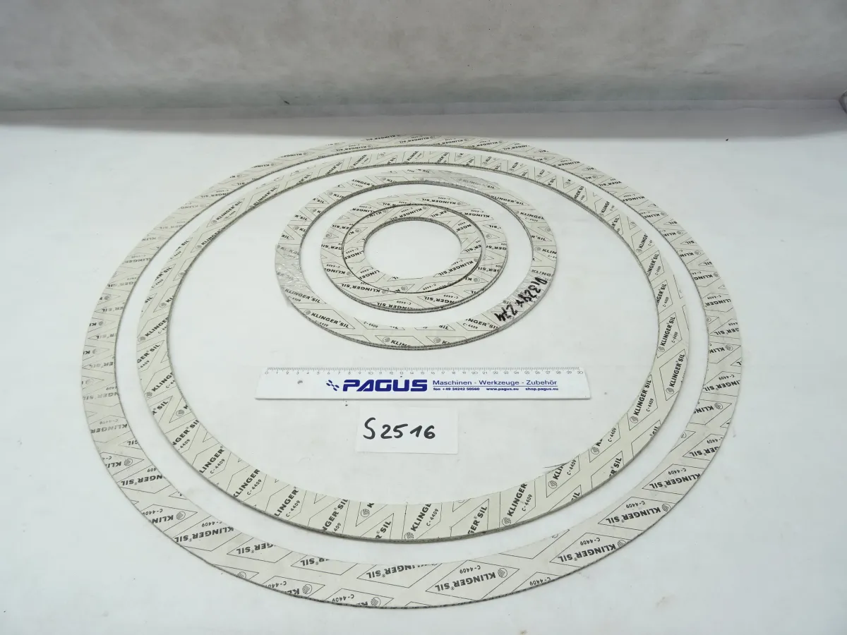Flanschdichtungen Ø 680 - Ø 218 mm, 9 Stück