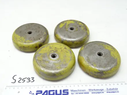 Maschinenfüße Ø 120 x 30 mm, 4 Stück – RESALE