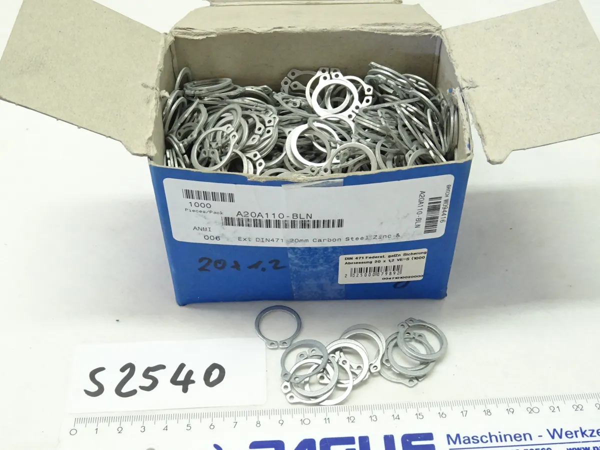 Sicherungsringe DIN 471, 20 x 1,2, ca. 1000 Stück