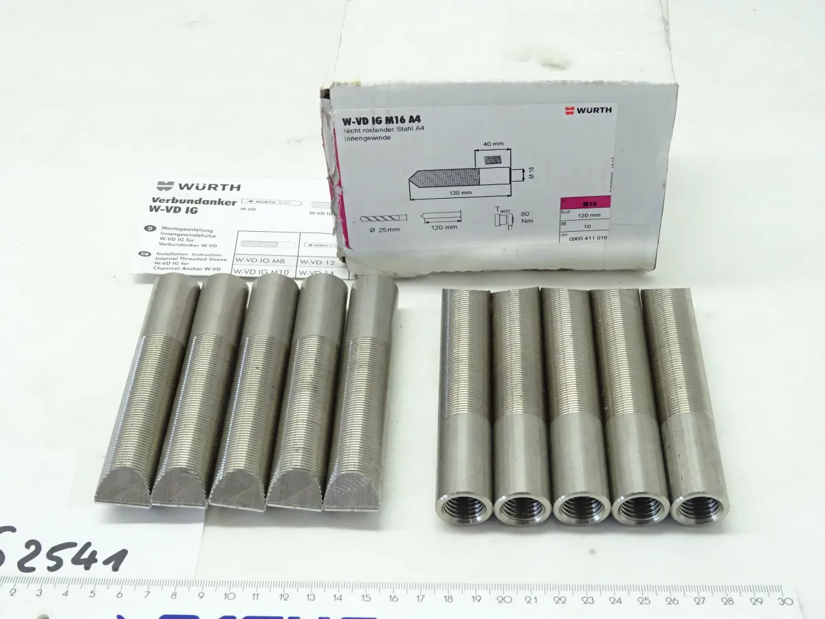 Innengewindehülse W-VD IG M16 A4, 10 Stück