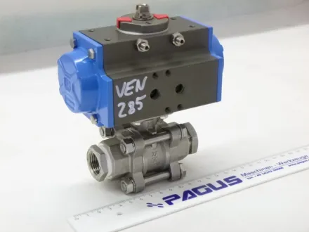 Kugelhahn mit pneumatischem Ventilantrieb 3/4" – RESALE