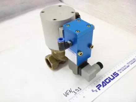 Coax Kühlmittelventil DN25 mit pneumatischem Antrieb – RESALE