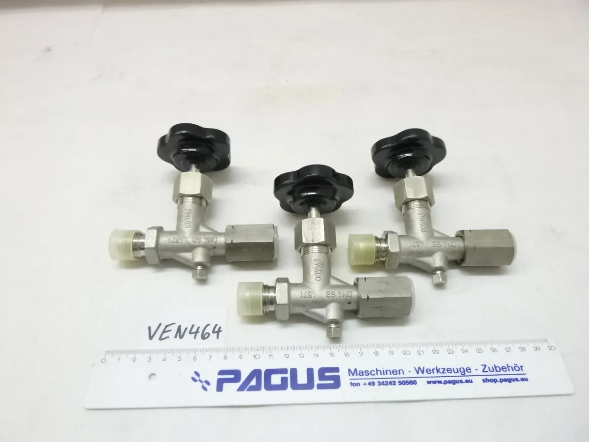 Manometer-Absperrventil G 1/2", 3 Stück