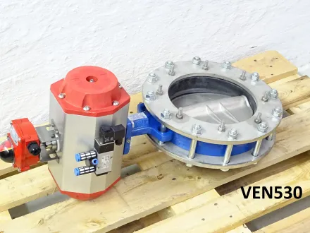 Absperrklappe mit Schwenkantrieb DN250, PN16 – RESALE