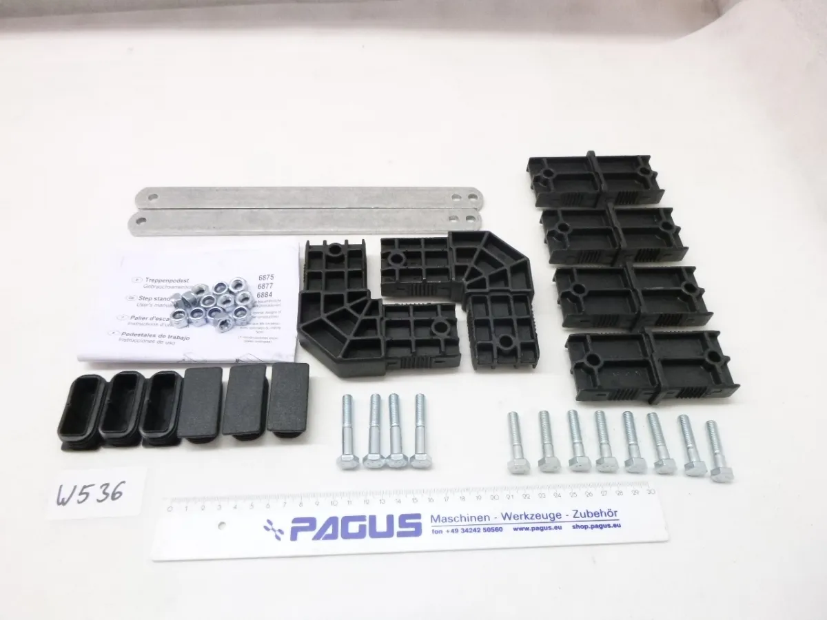 Modularer Industrietritt Serie 6877, Montagemateri
