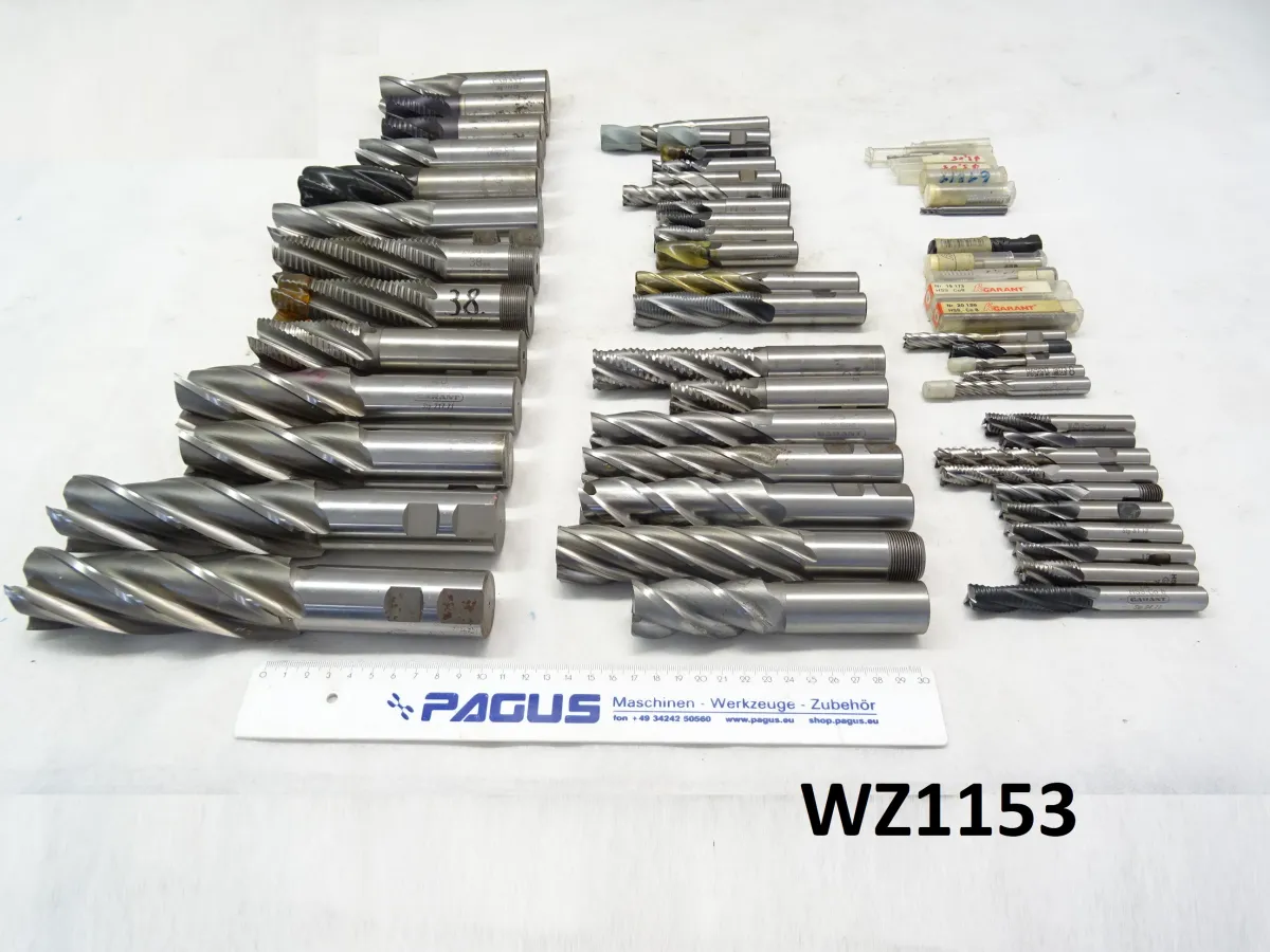 Sortiment Schaftfräser MK3 Ø 14 - 32 mm, 61 Stück