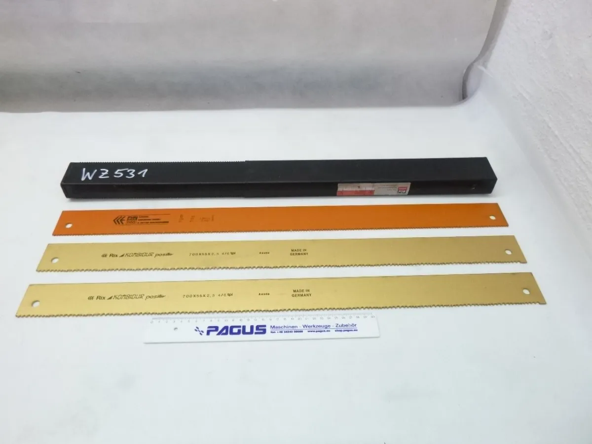 Maschinensägeblatt 700 x 55 x 2,5 mm, 3 Stück