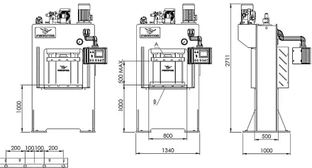 Mecamaq PDM 100 R Hydraulik Presse – RESALE