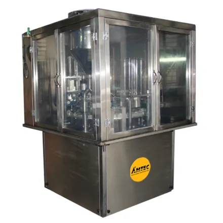 Amtec RT20 Liquid Rotierende Becherf?ll- und Schlie?maschine – RESALE