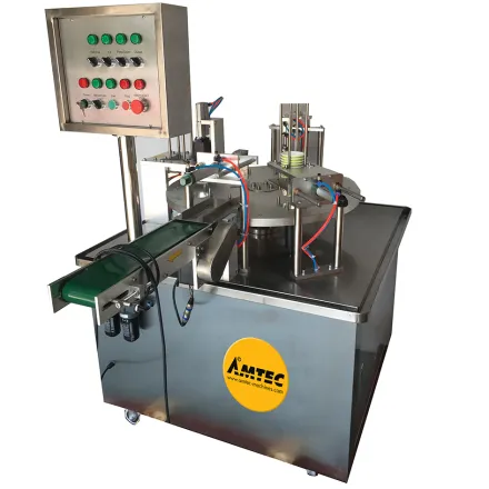Amtec RT23 VARIO Rotierende Becherf?ll- und Schlie?maschine – RESALE