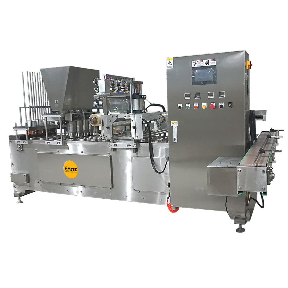 AMTEC ML6-100 Mehrbahnige Becherf?ll- und Schlie?maschine