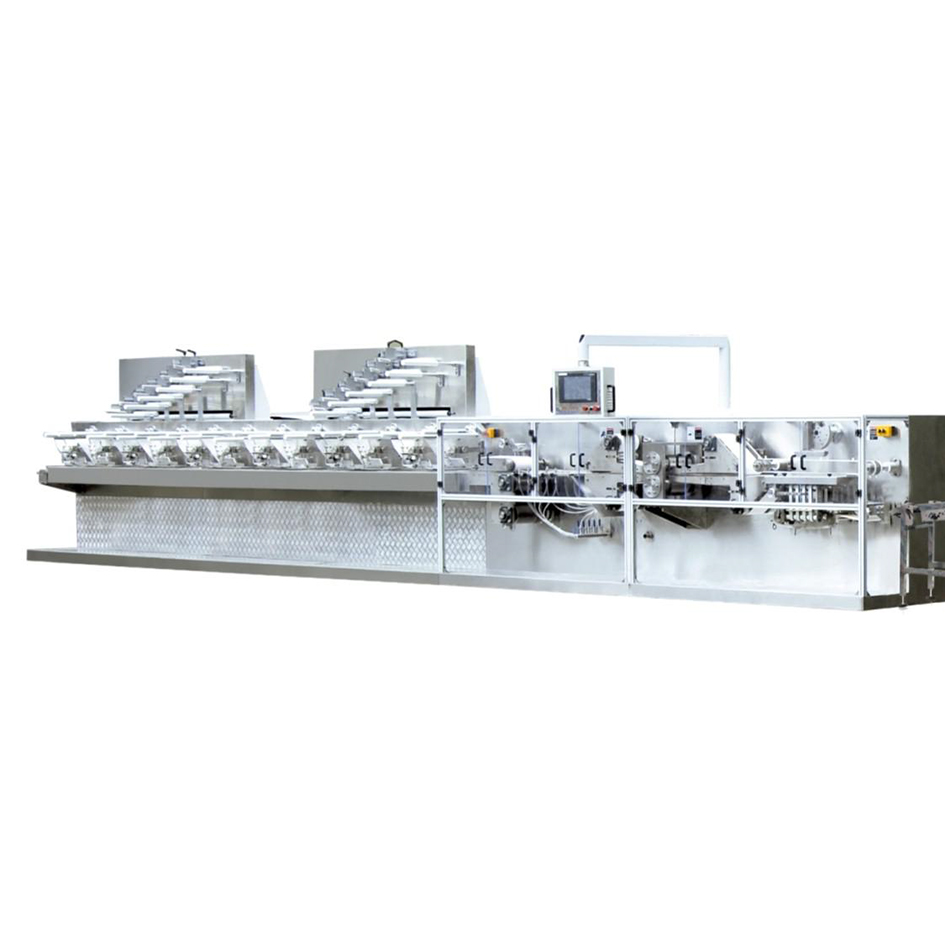 AMTEC WTIS HFFS 60 LID Feuchtt?cherherstell- und Verpackungsline