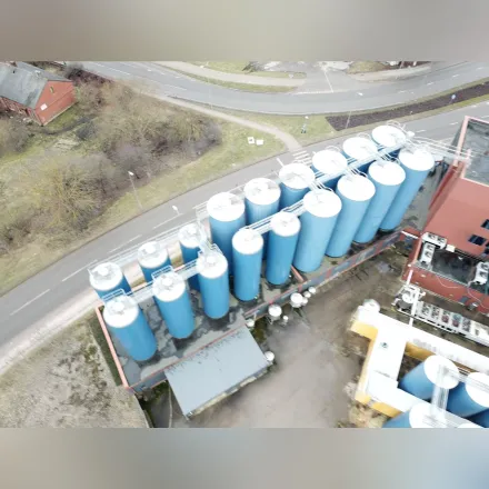 Apparatebau Nordhausen 100000 Liter heiz-/kühlbarer Druckbehälter aus V2A – RESALE