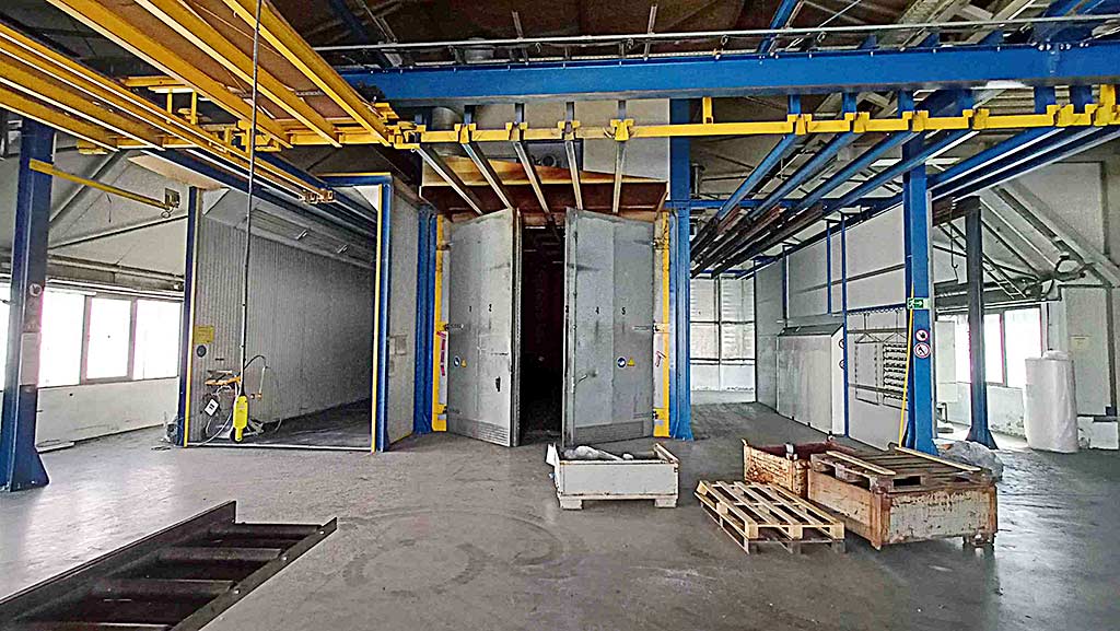 MEEH Jumbo-Coat Pulverbeschichtungsanlage