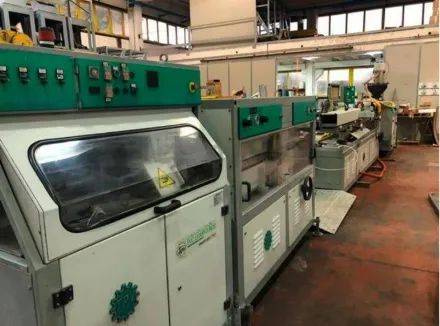 Evc Compounds 60 mm. 28 L/D, working, cheap. pvc-extruder-single-screw-60mm-28LD – RESALE