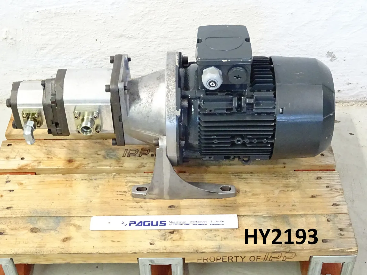Doppel- Hydraulikpumpe 1PLA66DJ23F + 1L12DL26F m.