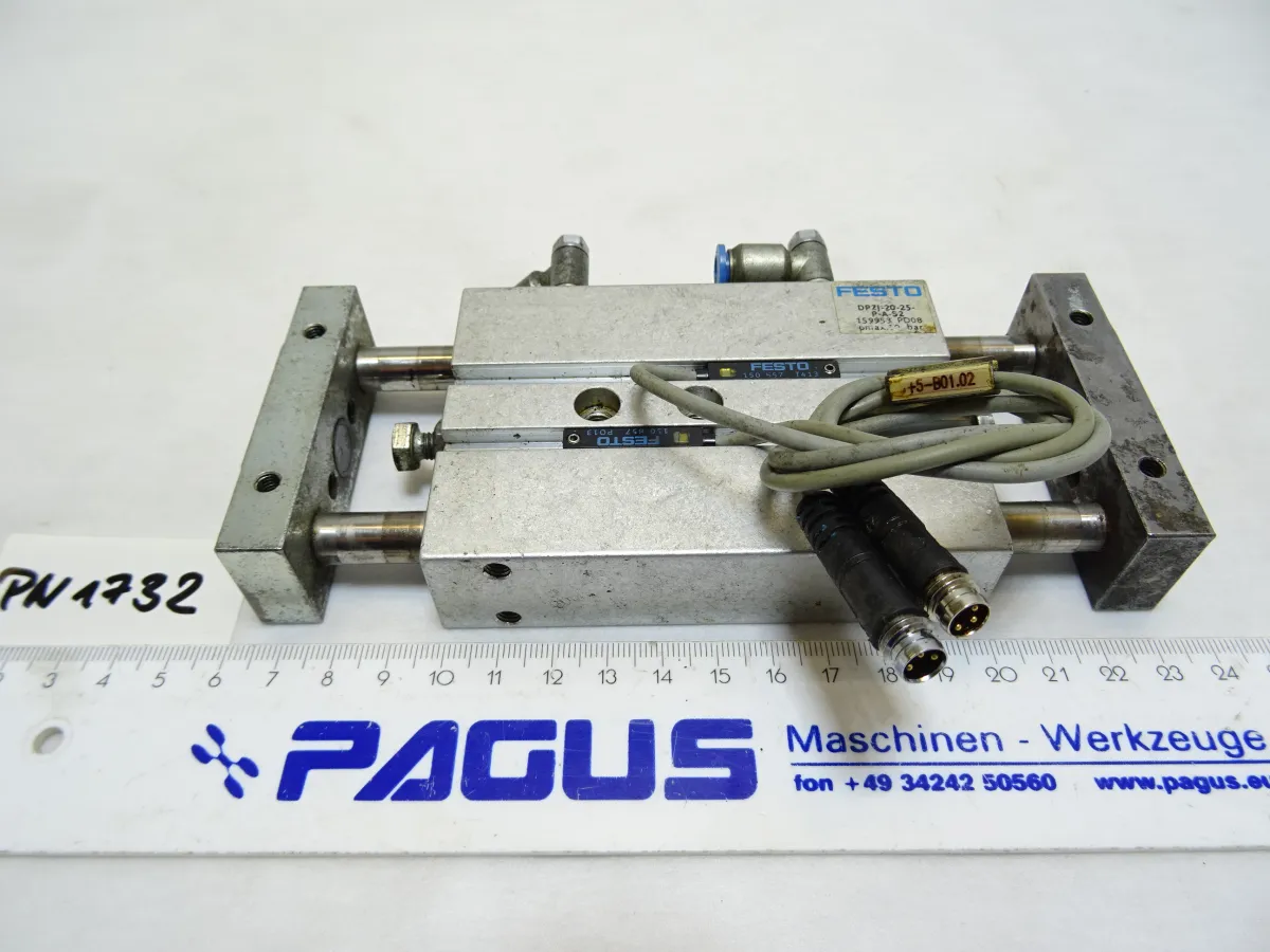 Festo Doppelkolbenzylinder Hub 25 mm, DPZJ-20-25-P-A-S2