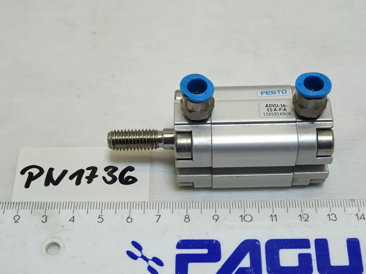 Festo Kompaktzylinder Hub 15 mm, ADVU-16-15-A-P-A