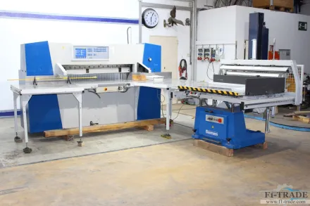 Wohlenberg 137 CUT-Tec Schneidmaschine mit Rüttler / Guillotine with Jogg – RESALE