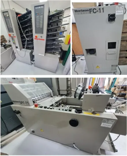 Horizon Collator MC-80a + MC-80m + Stitcher & Fold Zusammentragmaschine – RESALE