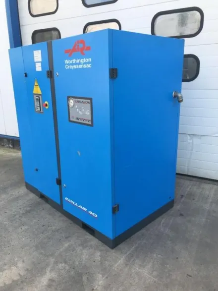 Worthington Creyssensac Rollair 40 -- RLR 40BM6 Schraubenkompressor, Luftkompressor, Drucklufterze – RESALE
