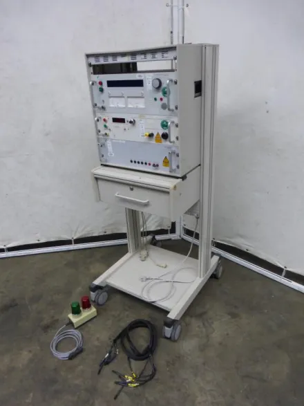 Elabo PE/IS/HV SCT 42 / 91-3J.3 + 90-1V + 90-9B.3ZM92510 Prüfpult, Prüfstation, Messstation, Prüfgerät, Mes – RESALE