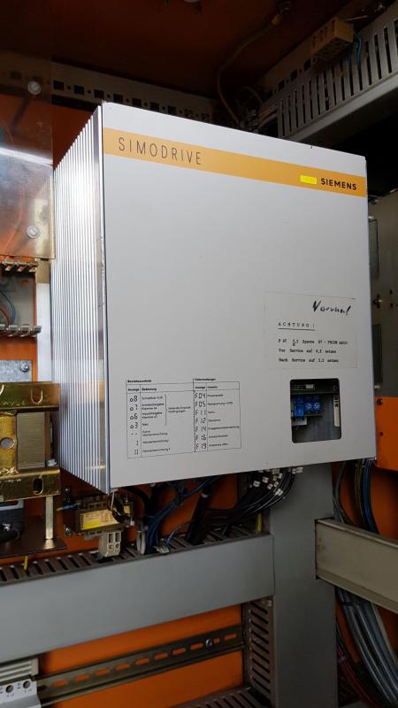 SIEMENS SIMODRIVE 6RA2725-6DV55-0 D380/60 Mreq-GdG6V55-3A0 Gleichstrom-Hauptspindelantrieb, Stromrichtergerät
