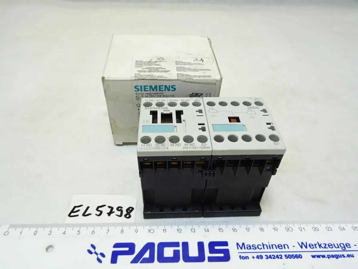 Siemens Schütz, mechanisch verklinkt 6 A, 230 V
