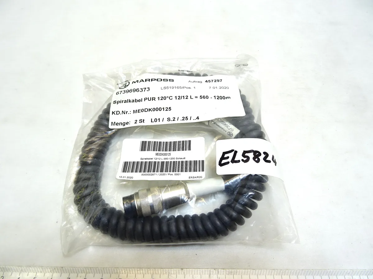 Spiralkabel 6739696373, Länge: 560 - 1200 mm