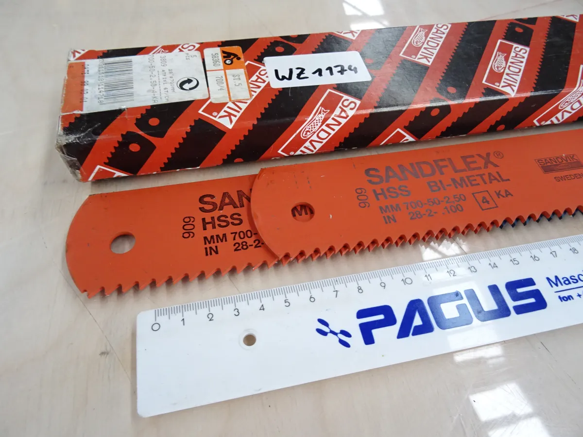 Maschinensägeblatt 700 x 50 x 2,5 mm, 2 Stück