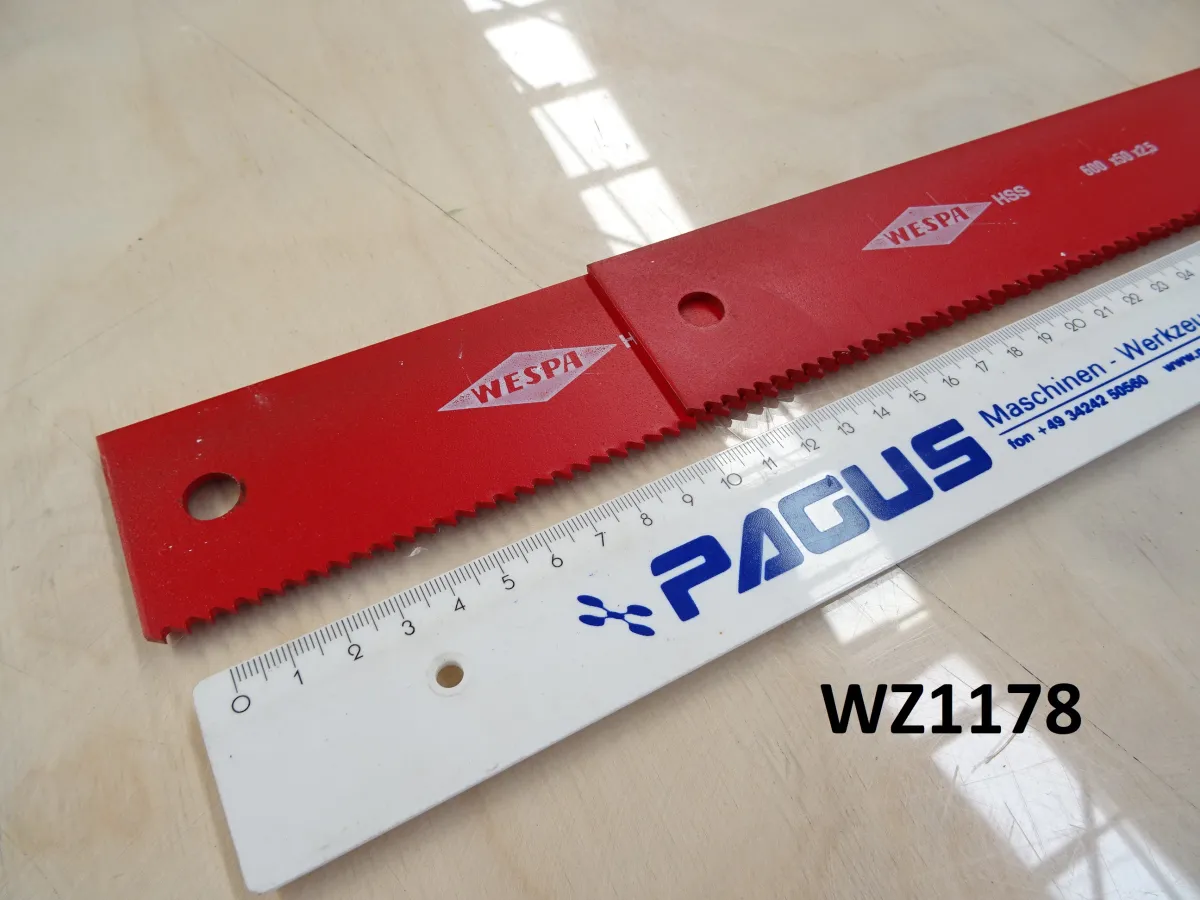 Maschinensägeblatt 600 x 50 x 2,5 mm, 2 Stück