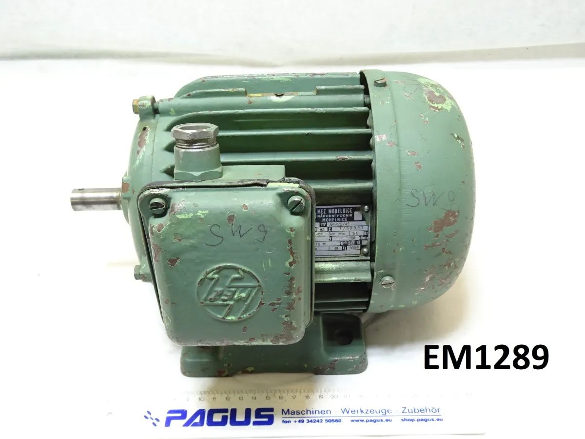 MEZ Brno Elektromotor 0,6 / 0,8 kW, 1110 / 2780 U/min