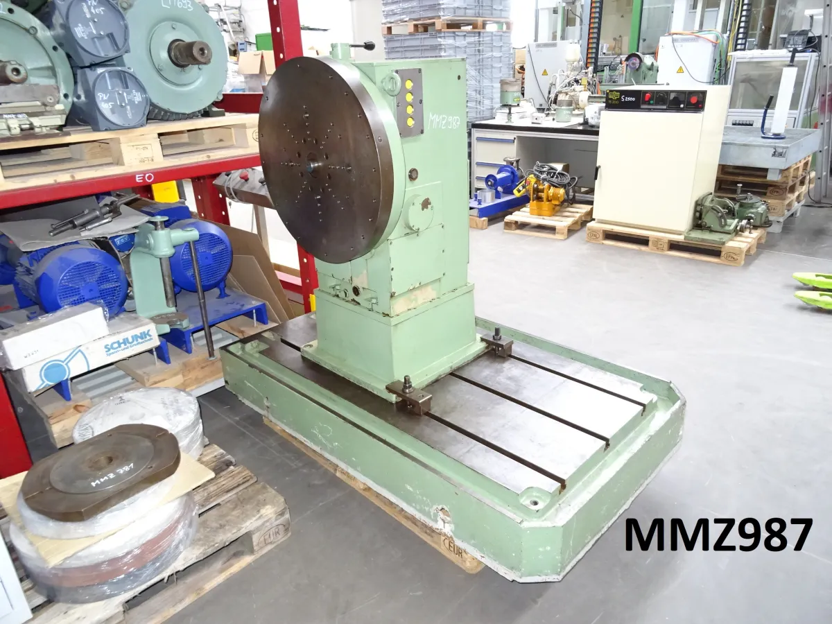 Aufspannplatte 1500 x 750 mm mit Teilapparat Ø 630