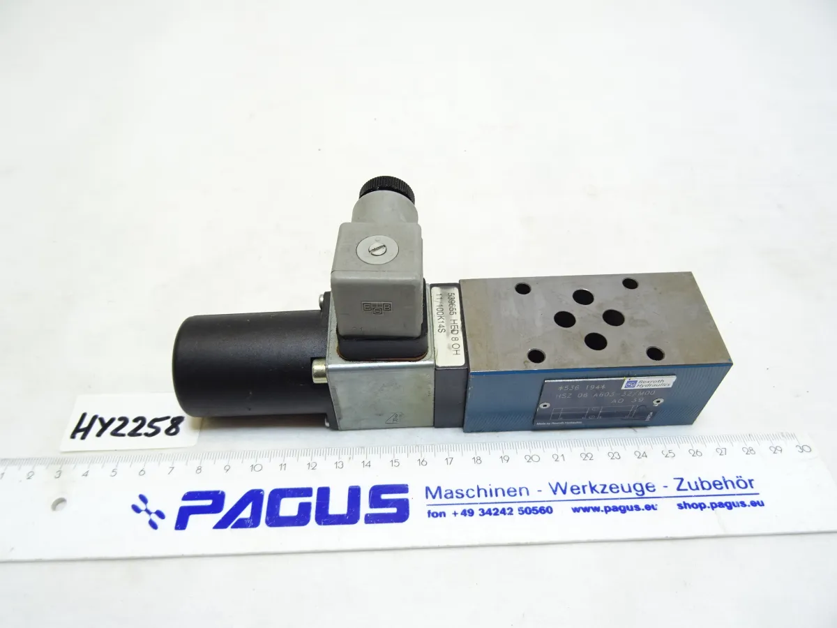 Rexroth Druckschalter HED 8 0H 11/100 mit Zwischenplatte